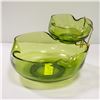 Image 1 : VINTAGE GREEN CHIP AND DIP BOWL