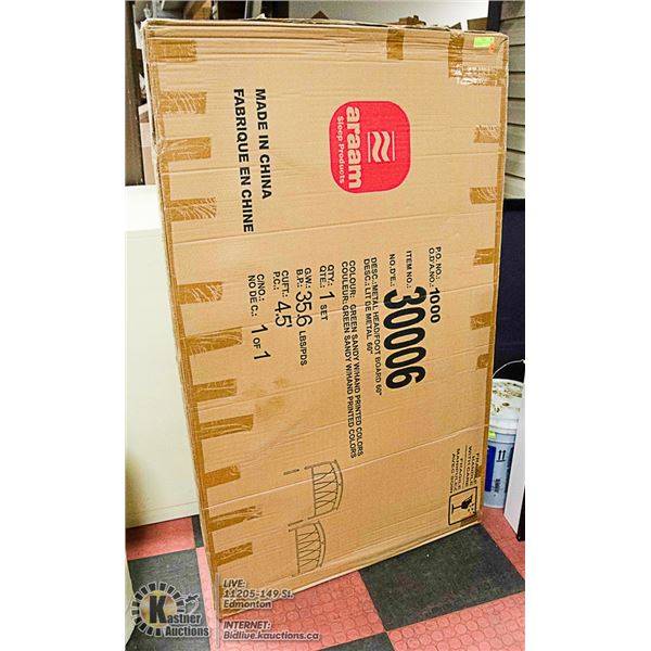 QUEEN SIZE METALIC  HEAD BOARD & FOOTBOARD