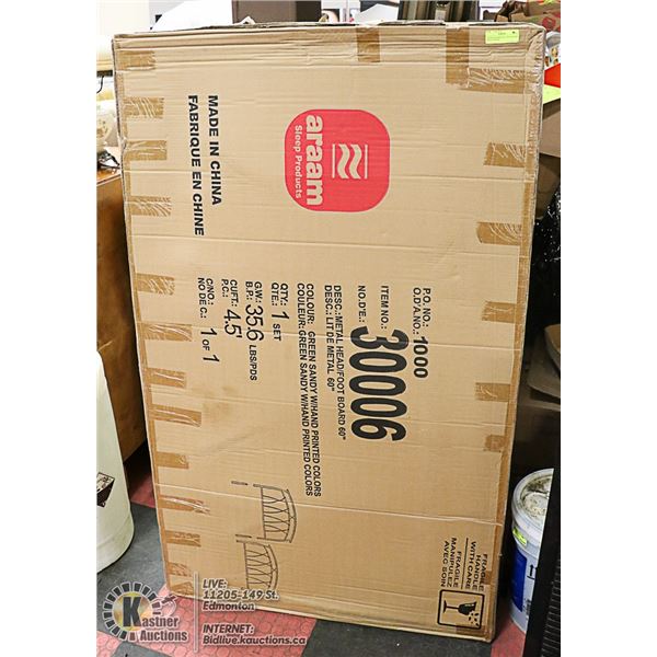 QUEEN SIZE METALIC  HEAD BOARD & FOOTBOARD