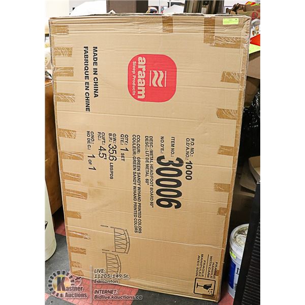 QUEEN SIZE METALIC  HEAD BOARD & FOOTBOARD