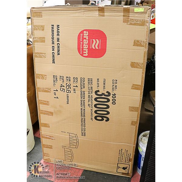 QUEEN SIZE METALIC  HEAD BOARD & FOOTBOARD