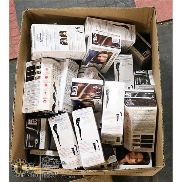 FLAT LOT OF HAIR DYE PRODUCTS