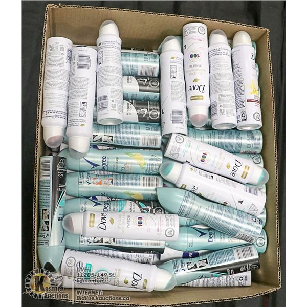 FLAT LOT OF DRY SPRAY PRODUCTS