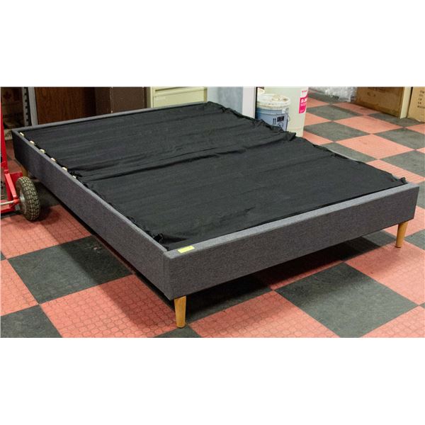 LOW PROFILE QUEEN BED - SOLID WOOD LEGS,