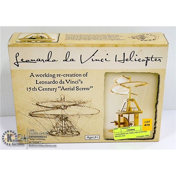 LEONARDO DA VINCI HELICOPTER MODEL KIT