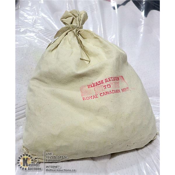 1963-1965 MINT SEALED CANVAS BAG WITH $60 BU FV