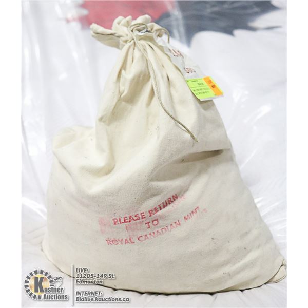 1963-1965 MINT SEALED CANVAS BAG WITH $60 BU FV