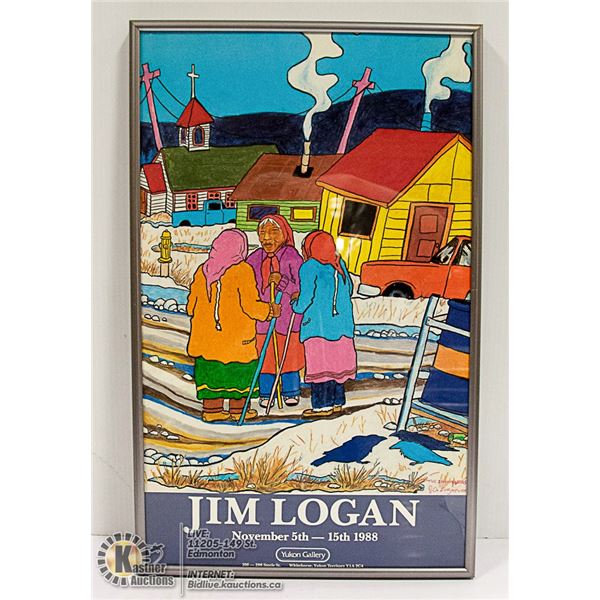 x4 FRAMED ARTIST BERN WILL BROWN ART CARDS