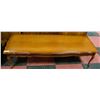 Image 1 : 55.5" X 20" X 16" WOODEN COFFEE TABLE