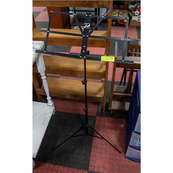 PROFILE BLACK METAL MUSIC STAND - FOLD-AWAY,