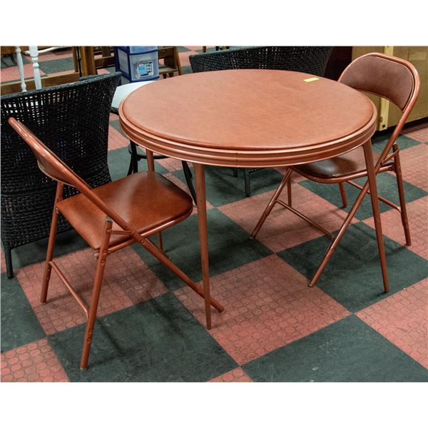 COPPER COLOUR FOLD-AWAY PADDED TOP CARD