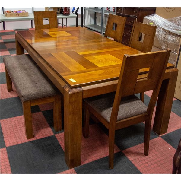 ESTATE QUALITY EZTIA SOLID WOOD DINING TABLE