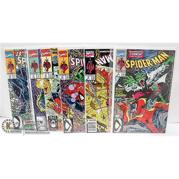 7 X LOW ISSUE SPIDER MAN COMICS KEY ISSUES