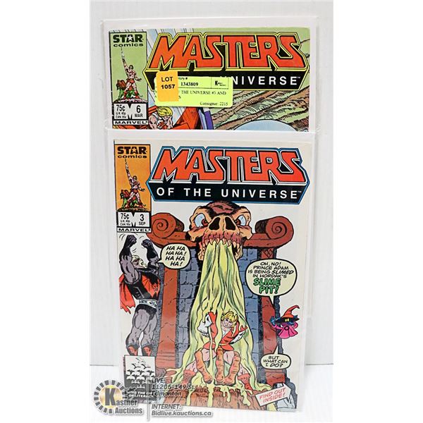 MASTERS OF THE UNIVERSE #3 AND 6 KEY ISSUES