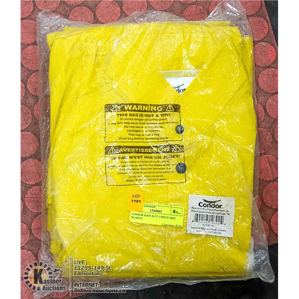 CONDOR RAIN SUIT 3 PIECE SIZE XLARGE