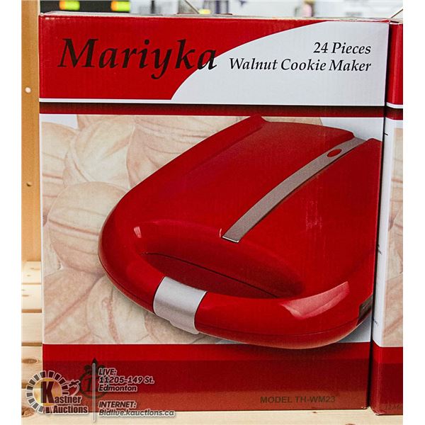 NEW 24 PIECES WALNUT COOKIE MAKER