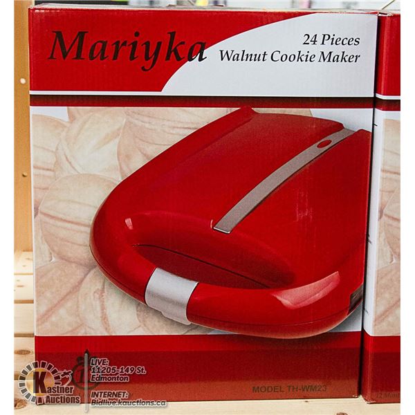 NEW 24 PIECES WALNUT COOKIE MAKER