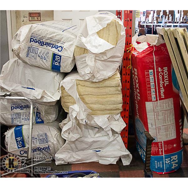 10 PACKS OF ASSORTED INSULATION