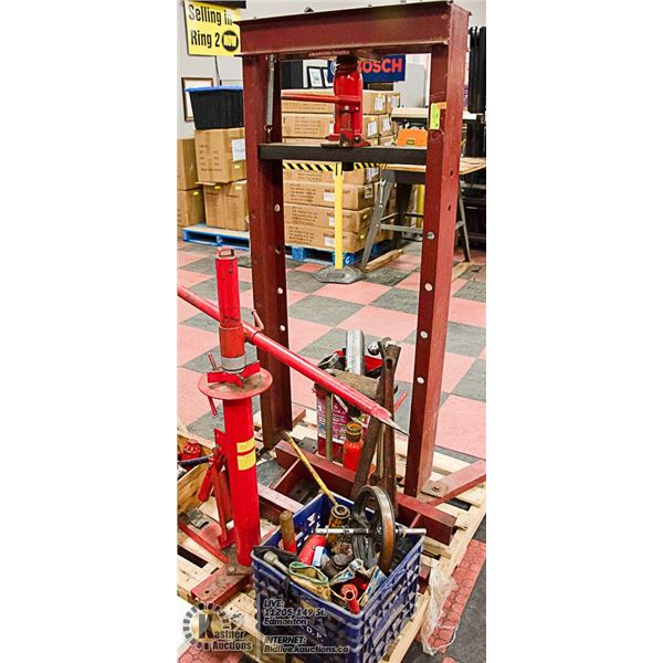 PALLET LOT OF HYDRAULIC PRESSES AND PARTS