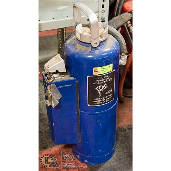 BLUE FLAG BRAND FIRE EXTINGUISHER 2' TALL