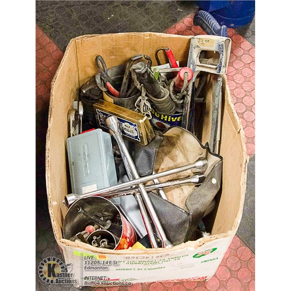 BOX LOT OF TOOLS