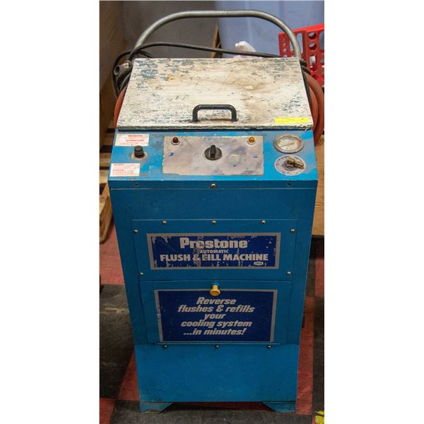 PRESTONE AUTOMATIC FLUSH AND FILL MACHINE