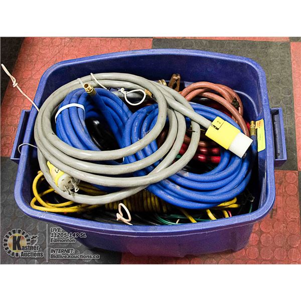 TOTE LOT OF AIR LINE AND CABLES