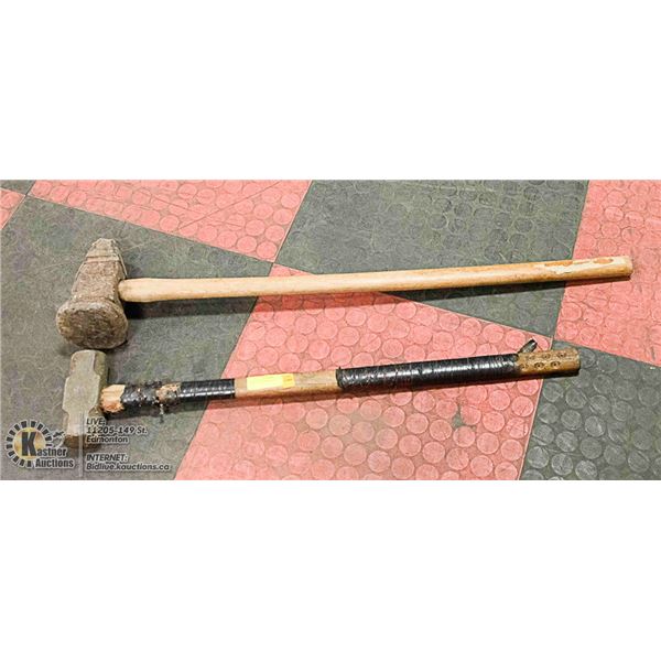 2 SLEDGE HAMMERS LOT