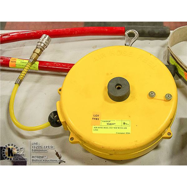 AIR HOSE REEL FEEDER WITH AIR LINE