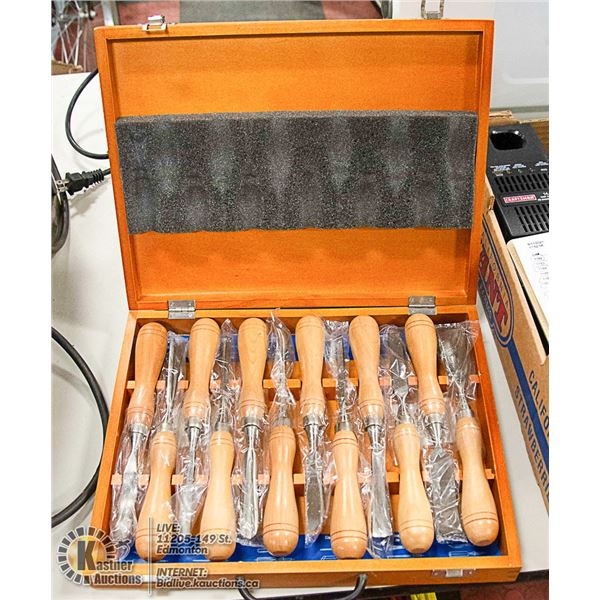 NEW MASTERCRAFT 12 PC CARVING CHISELS SET
