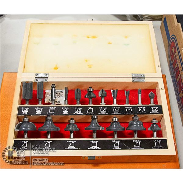 CRAFTSMAN 18 PC ROUTER BIT SET