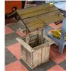 Image 1 : WOODEN GARDEN WISHING WELL 38" TALL