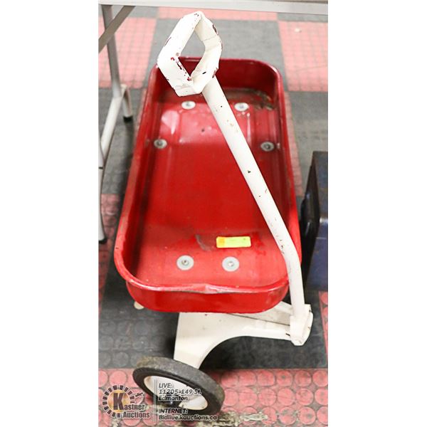 28" INCH RED VINTAGE WAGON