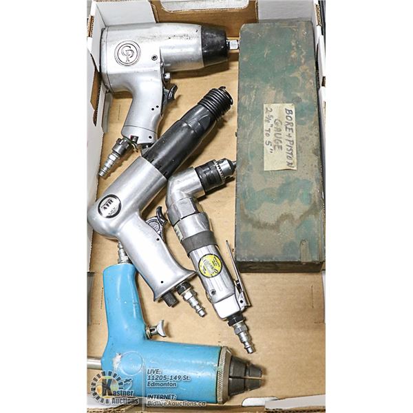 FLAT LOT OF AIR TOOLS