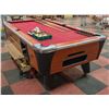 Image 1 : COIN POOL TABLE - KEY IN RED TOP.  2 EXTRA SETS