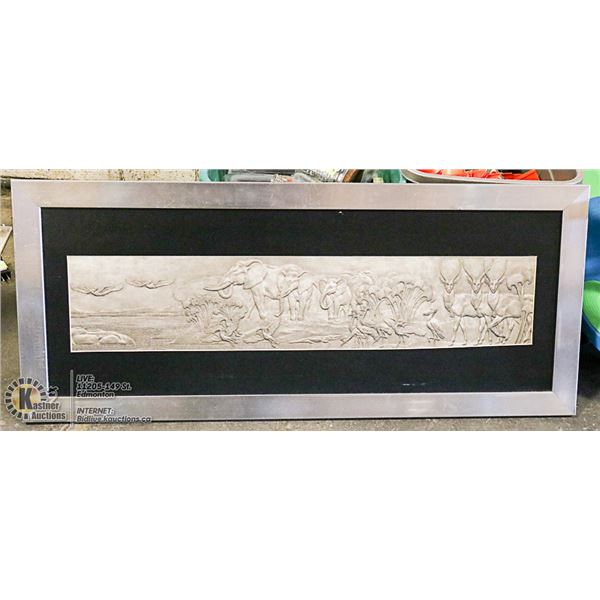 AFRICAN SILVER FRAMED PICTURE