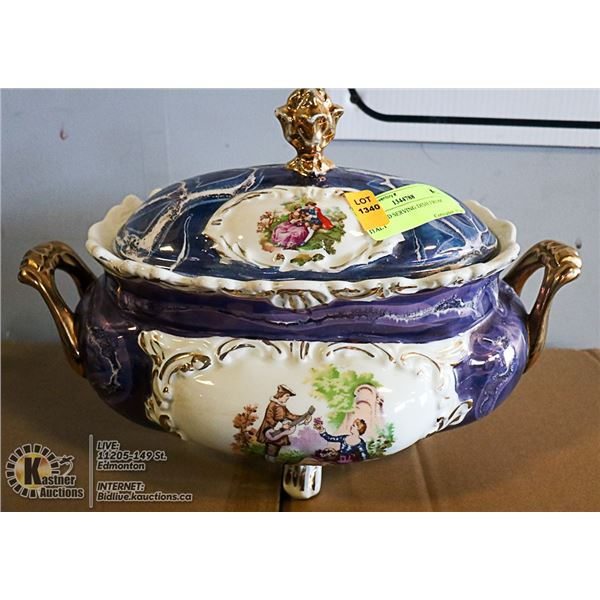 COVERED SERVING DISH FROM ITALY