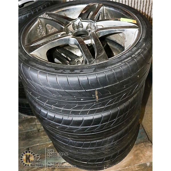 4 NITTO NTS EXTREME 2R 245/352R20 TIRES WITH RIMS