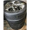 Image 1 : 4 NITTO NTS EXTREME 2R 245/352R20 TIRES WITH RIMS