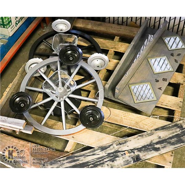 UNCLAIMED PALLET OF WALL HANGINGS AND MORE