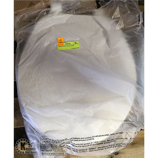 WHITE TOILET SEAT COVER