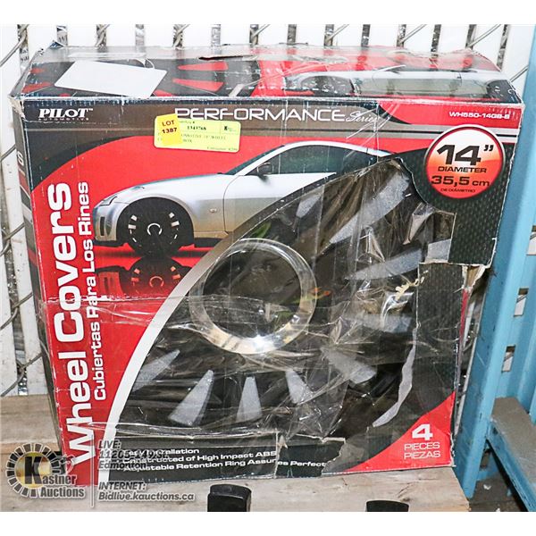 PILOT AUTOMOTIVE 14" WHEEL COVERS IN BOX