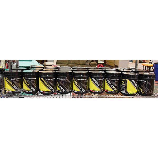 10. SHELF OF ASSORTED WORK OUT SUPPLEMENTS