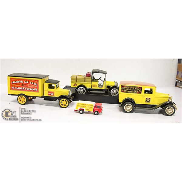 ASSORTED LOT OF DIECAST CARS/TRUCKS