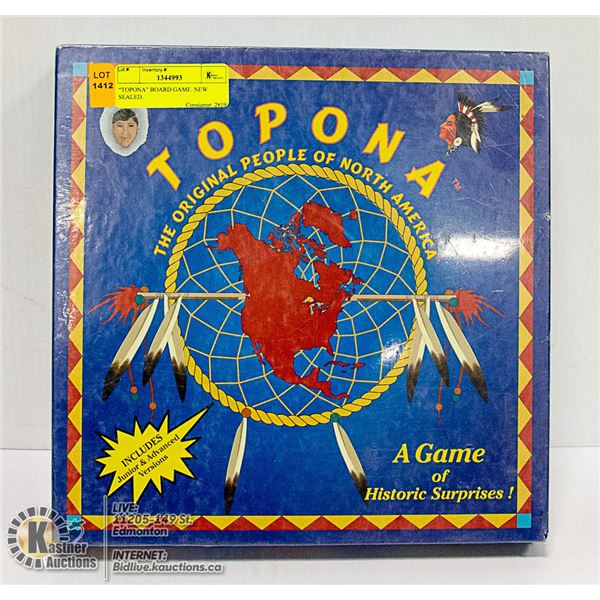 “TOPONA” BOARD GAME. NEW SEALED.