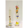 Image 1 : 2 GALILEO THERMOMETERS. 1 LGE. 1 MED.