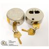 Image 1 : 2 NEW KEYED SAME HARDENED GORILLA LOCKS.