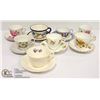 Image 1 : BOX OF 8 FINE CHINA TEA CUPS AND SAUCERS