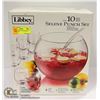 Image 1 : LIBBEY 10 PIECE PUNCH BOWL & GLASSES SET