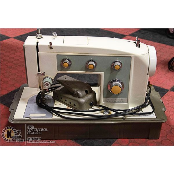 VINTAGE SEARS KENMORE BRAND SEWING MACHINE
